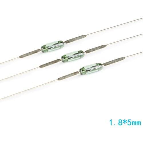100Pcs Magnetic Reed Switch Sensor 1.8*5mm Reed Switch 100% Original Normally Open DIY NO Kit