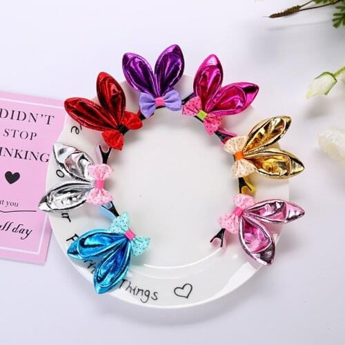 20PCS Christmas Cute Pet Dog Puppy Cat Hair Clips Girls Baby Hairpins Rabbit/Bunny Ears Clips Dog Hair Accessories