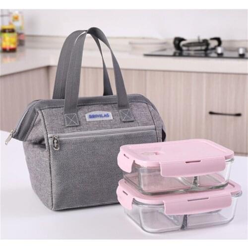2020 New Portable Thermal Insulated Lunch Box School Food Storage Bag Portable Waterproof Picnic Carry Tote Lunch Bag