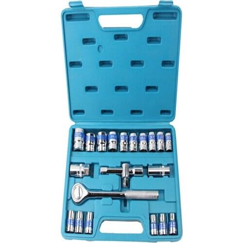 21PCS Sleeve Set Mechanical Repair Tool Set Car Auto Repair Set Hex Socket Wrench Set