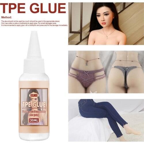 30ml TPE Sex Doll Fast Repair Glue Liquid Patching Fixing Accessory Doll Repair Agent Glue TPE Doll Repair Sex Doll Repair Kit