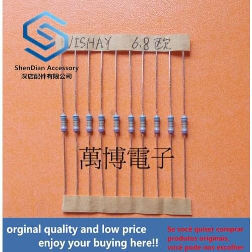 30pcs only orginal new Resistance 1/4W 0.25W 6.8 ohm 6.8R can pay