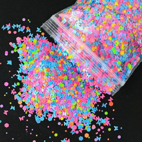 500g/bag Nail Art Sequins Round,Hexagon Slice Sequins Glitter Flakes UV Gel Nail Polish Acrylic DIY Nails Sequins Accessories