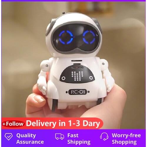 939A Pocket RC Robot Talking Interactive Dialogue Voice Recognition Record Singing Dancing Telling Story Mini RC Robot Toys Gift