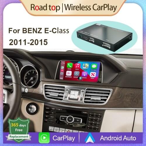 Wireless Apple CarPlay Android Auto for Mercedes Benz E-Class W212 E Coupe C207 2011-2015, with MirrorLink AirPlay USB Function