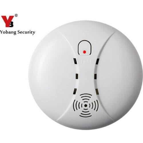 Yobang Security 433Mhz Wireless Smoke Sensor Fire Alarm Smoke Detector Alarm For Home Garden Security Auto Dial Alarm Systems