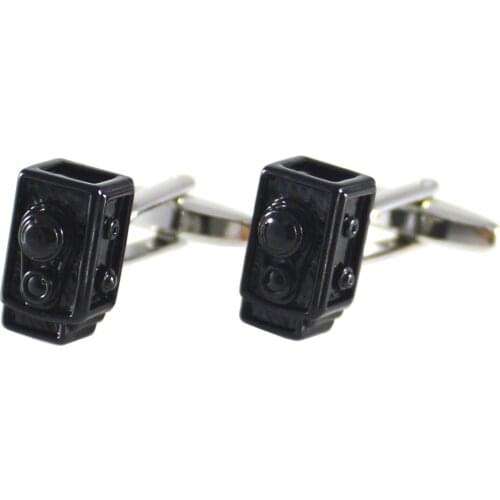 Black Camera Cufflinks Novelty Vintage Camera Cuff Links Fathers Day Gift Cuff Links Birthday Gifts Cuff Links