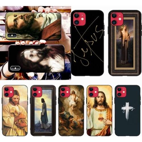 PENGHUWAN Christ Jesus TPU black Phone Case Cover Hull for iPhone 11 pro XS MAX 8 7 6 6S Plus X 5S SE XR case