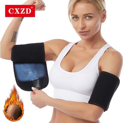 CXZD Slimming Arm Trimmer Hot Sweat Sauna Effect Compression Arm Band Wrap Sleeve Shapers Fat Burner Slimmer Women Workout
