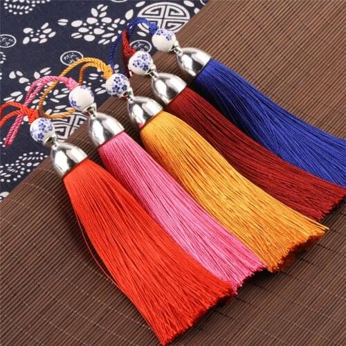 Big Size Decorative Tassel Polyester Euro Style Curtain Tassels 24cm silk tassels Decorative tassels DIY for crafts Curtain