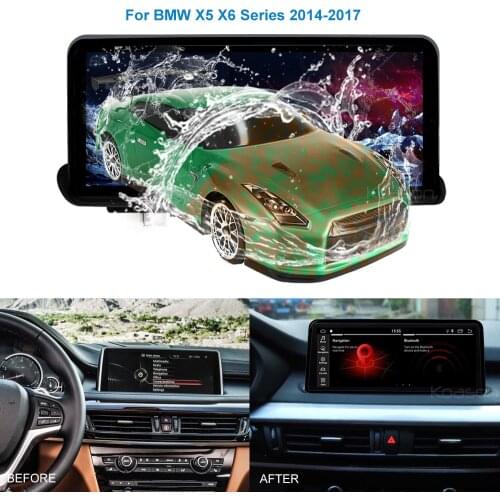 10.25" Screen Monitor Display Android 9.0 GPS Navigation for BMW X5 F15 X6 F16 (2014-2017) Car Audio Video Multimedia Player