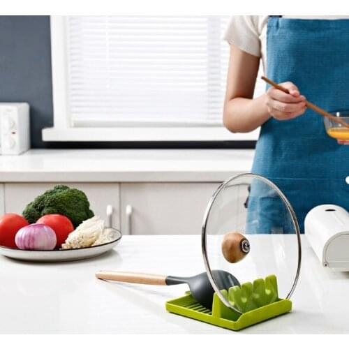 Pot Shovel Spoon Storage Rack Silicone Heat Resistant Rack Kitchen Organizer Rack Tool Multifunction Accessories Cooking Shelf