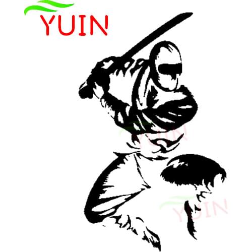 Classic Ninja Warrior Car Sticker Fashion Style PVC Rear Windshield Bumper Decoration Accessories Sunscreen Waterproof Decal