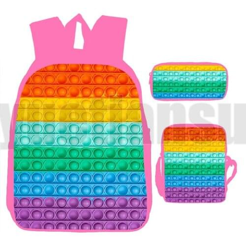 Sac A Dos Mochila Among Backpack Impostor Rucksack Pen Case 3D Print Classic Video Game Schoolbags 3 Pieces/Set Bookbag