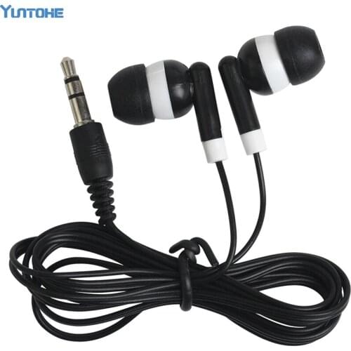 Wholesale Disposable earphones low cost for Theatre Museum School library,hotel,hospital Gift 500pcs/lot