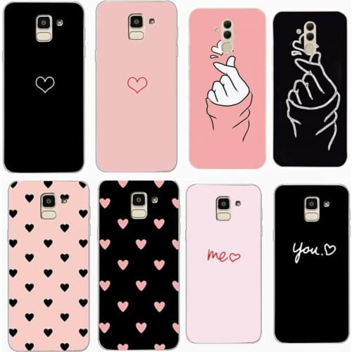 Silicone Cases For Samsung Galaxy S9 S8 Plus Cover Colorful Soft Case Cover For Samsung J4 J6 J8 2018 S7 Edge Note 9 Clear Heart