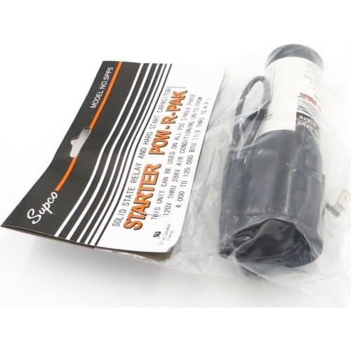 Supco SPP5 SPP6 Solid State HVAC Relay & Hard motor run Start Capacitor Pow-R-Pak Boost Starting Compressor