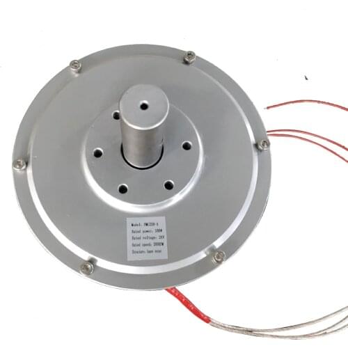 Inner Rotor 200W 300RPM Coreless Axial Flux Permanent Magnet Generator 12V 24V For VAWT
