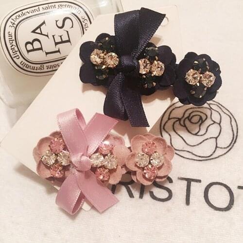 1pcs Fashion Women Girl Korean Fashion Crystal Rhinestone Barrette Hairpins Clips Headwear Hair Band Accessories