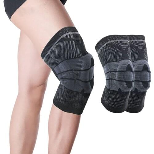 1 Pcs Silicone Knee Patella Protector Football Volleyball Basketball Running Knee Sleeve Support Sport Protector Sports Kneepads