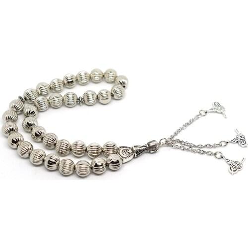 10MM pumpkin 33 pieces of religious foreign trade source Islam Muslim prayer beads, suitable for both men and women