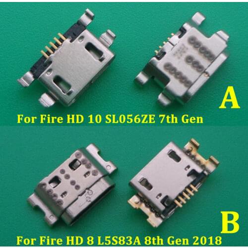 2pcs/lot Micro Charging Port USB Charger Connector Socket Plug Dock For Amazon Fire HD 8 L5S83A 8th Gen 2018