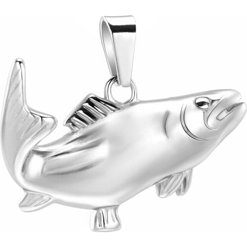 10040 Cremation Jewelry Stainless Steel Keepsake Ashes Jewelry For Pet Fish Memorial Urn Necklace Pendant Hold Cremation Ashes