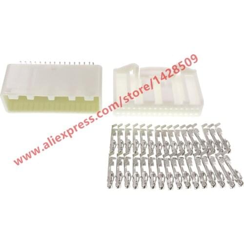 5 Sets 32 Pin Car Navigation Central Control Instrument Wire Harness Connector PCB Socket Female Male Plug For Nissan 1318747-1