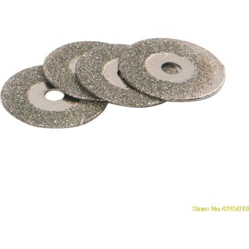 New High quality Hot 5 PCS 22mm Emery Diamond cutting blades Drill Bit+1 Mandrel for Dremel Set