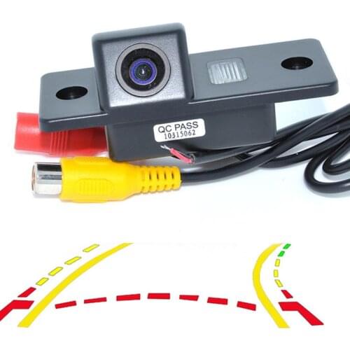 Dynamic Trajectory Tracks Car Rear View Camera For VW Tiguan Touareg Poussin Old Passat Porsche Cayenne Fabia POLO Golf