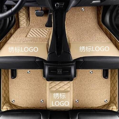 2020 Car floor mats for Toyota Camry Crown Rav4 Corolla Avalon Highlander Land Cruiser 200 Prado150 120 leather Protection pad