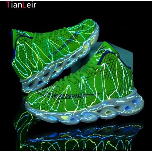 Boys Basketball Shoes Fashion Soft Non-slip Kids Sneakers Thick Sole Children Sport Shoes Outdoor Boy Trainer Basket Size 30~40