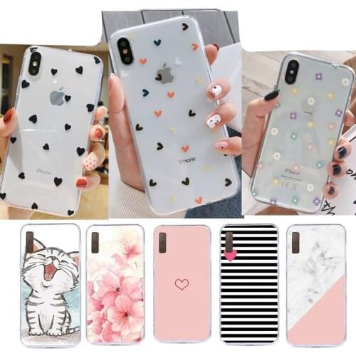 For Coque Samsung A7 A8 2018 Soft Case For Samsung Galaxy A7 J4 J6 J8 2018 Note 9 S9 Plus TPU Phone Back Cover Shell