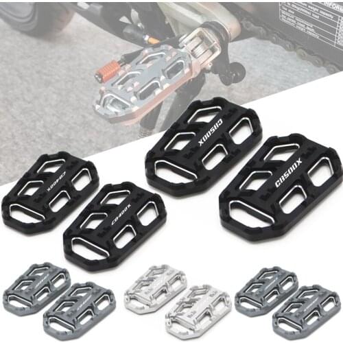 For HONDA CB500X CB500F CB400X CB400F CBR500R Motorcycle Foot Pegs CNC Front Footpegs Footrests Pedal Enlarger Accessories