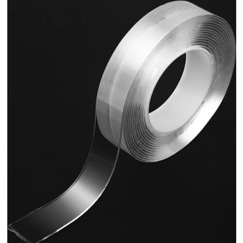 1/2/3/5M Double-sided Adhesive Multifunction Nano Transparent Traceless Washable Tape Home Supplies