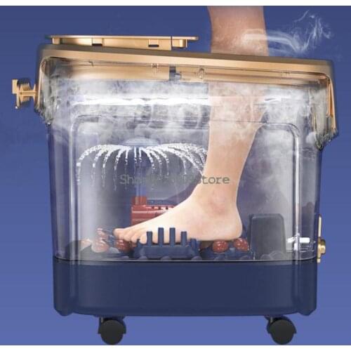 Foot Bath Electric Massage Heating Foot Bath Household Full Automatic Constant Temperature Foot Soaking Bucket Artifact Deep
