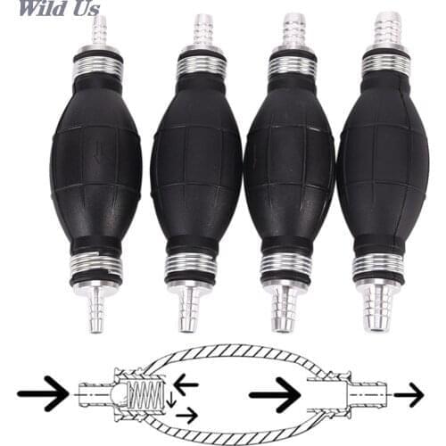JETTING 4 styles Line Pump Primer Bulb Hand Primer Gas Petrol Pumps Rubber And Aluminum Hand Fuel Pump Apply to All Fuels