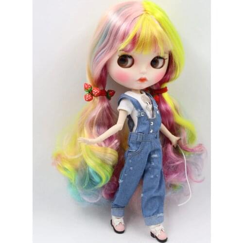 ICY DBS Blyth Doll No.1010/1019/1049/6227/4268/3208/1010 Colorful hair Carved lips Matte customized face Joint body 1/6 bjd