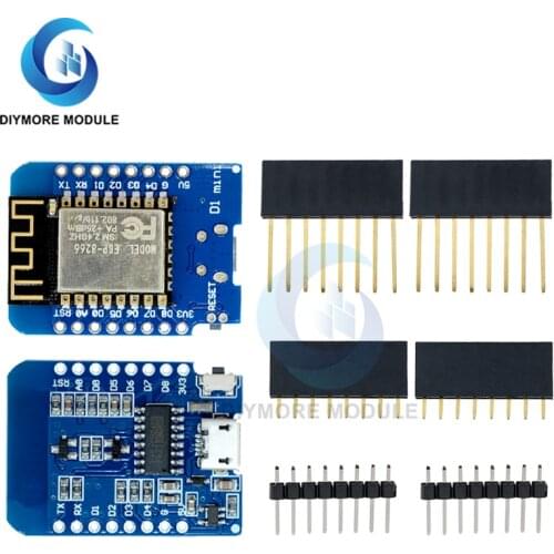 For WeMos D1 Mini ESP8266 ESP-12F Module WiFi Development Board Micro USB 3.3V Based On ESP-8266EX 11 Digital Pin For Arduino