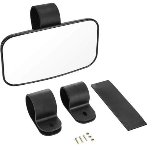 A Set Black Off-Road Rearview Mirror Motorcycle Universal Modified Mirrors Wide Rear View Center Point Mirror for UVT-10