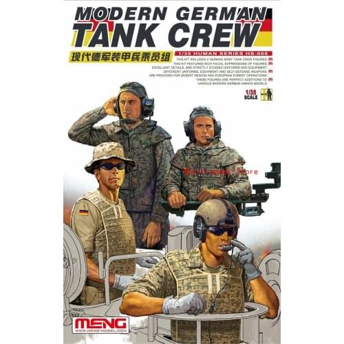 Meng Model HS-006 1/35 Modern German Tank Crew Plastic Model Building Kit