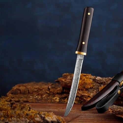 Homir Damascus steel knife tactical portable knife saber camping portable self-defense knife sharp knife survival knife