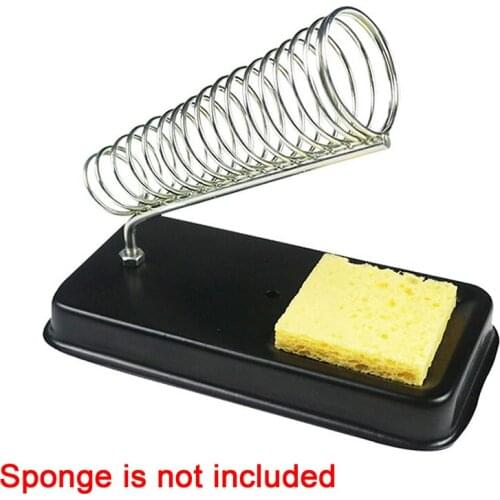 1Pcs Electric Soldering Iron Stand Holder with Welding Cleaning Sponge Pads Generic High Temperature Resistance