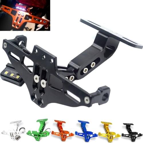 Motorcycle License Plate Bracket Licence Plate Holder Frame Number Plate For bmw s1000rr F800GS F800R F800S F700GS F650GS MT-07