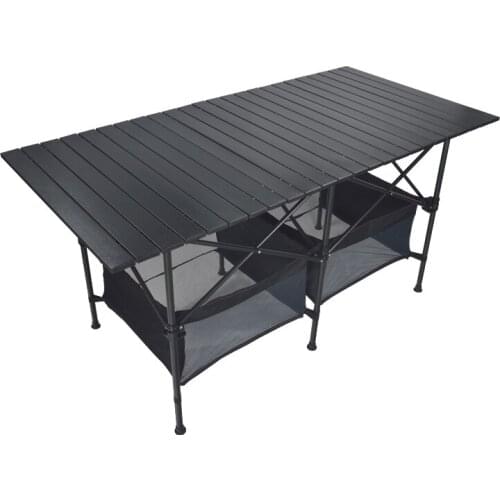 Simple Household Dining Table Ultralight Aluminum Alloy Picnic Desk Outdoor Portable BBQ and Camping Table Convenient Stall Desk
