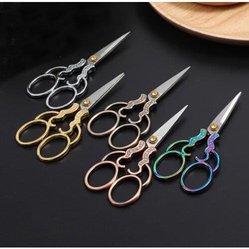 Stainless Steel Vintage Scissors Sewing Fabric Cutter Embroidery Scissors Tailor Scissor Thread Scissor Tools for Sewing Shears