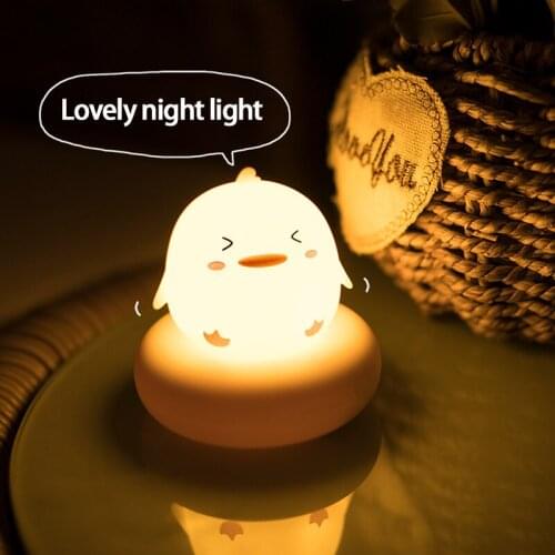 LED Cute Pet Night Light USB Charging Soft Light Eye Protection Desk Lamp Smart Pat Sensor Warm Light Bedroom Table Decoration