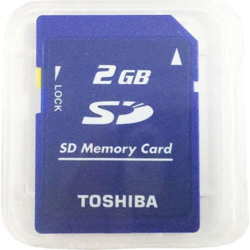 Toshiba 2GB Class 2 SD-M02G SD Card Standard Secure SD Memory Card for Digital Cameras Camcorders Lock Memoria SD