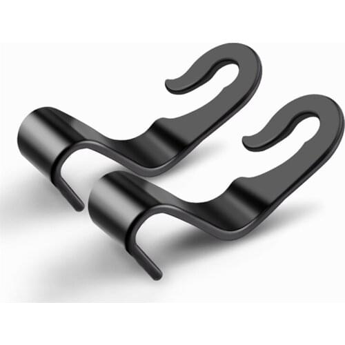 2pcs Universal Car Headrest Back Seat Hook Seat Hanger Vehicle Organizer Holder for Handbags Purses Coats and Grocery Bag Hook