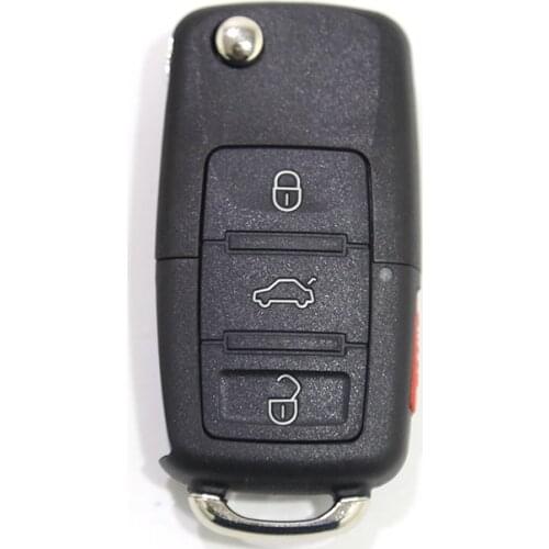 Ziguang Wholesale 3+1BUTTONS 315/433 MHz Flip Remote Control forVW Car Key Remote Control forVolkswagen Free Shipping